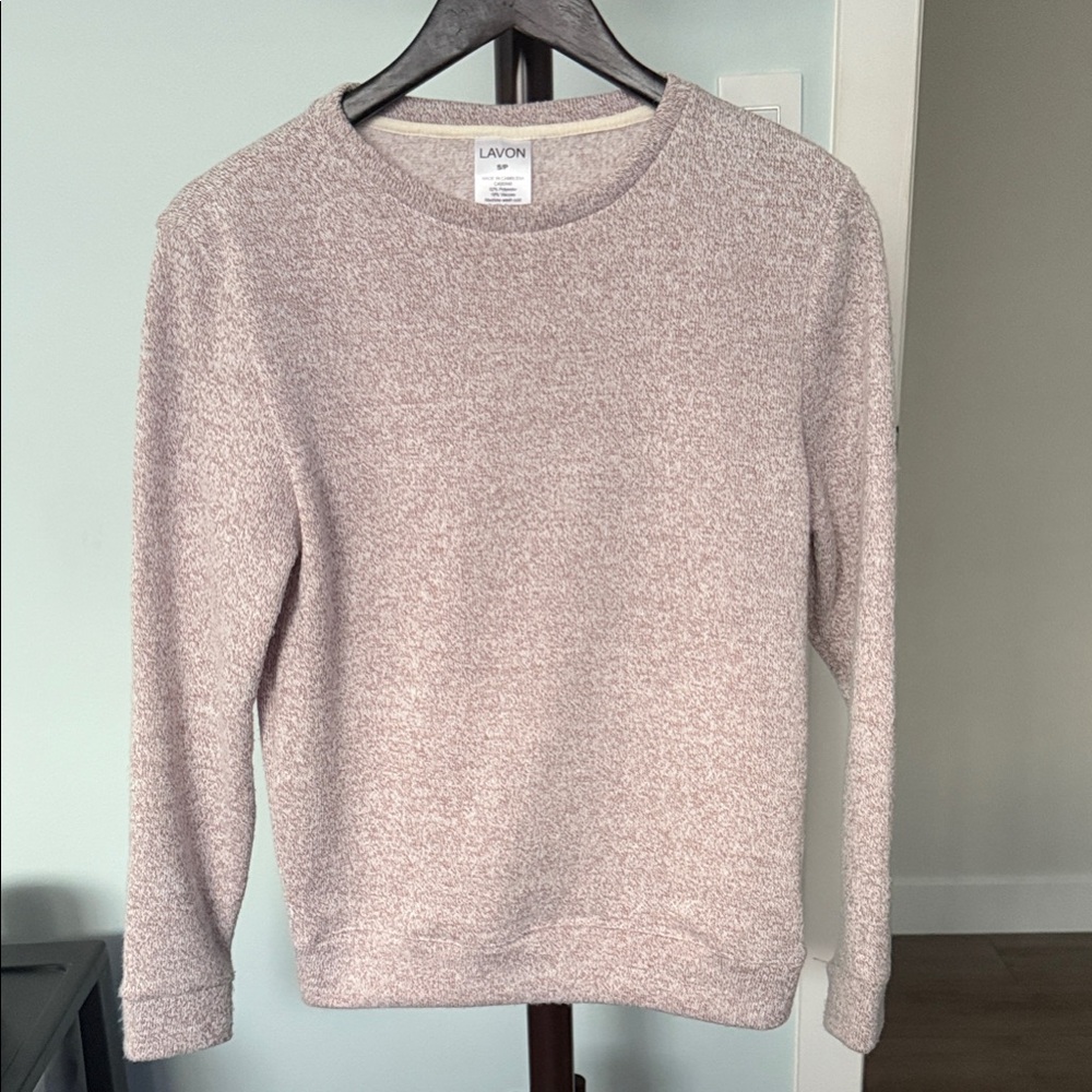 Lavon Women's Soft Beige Crew Neck Sweater